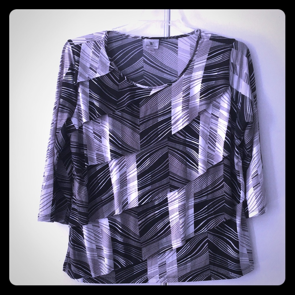 Worthington stretch top blouse size XL